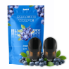Sachet Magic Vape Blueberry Spliff et 2 pods CBD 90 % entourés de myrtilles fraîches
