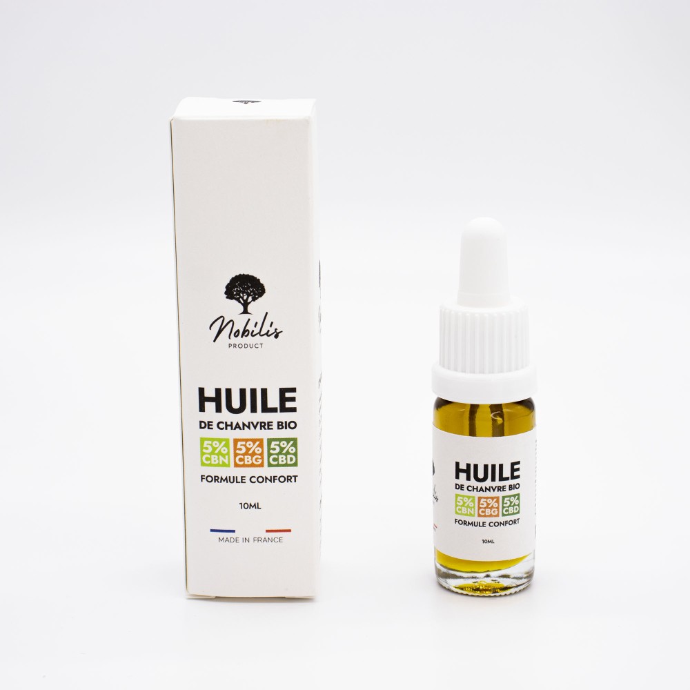 Huile 5% CBD 5% CBG 5% CBN – Formule Confort