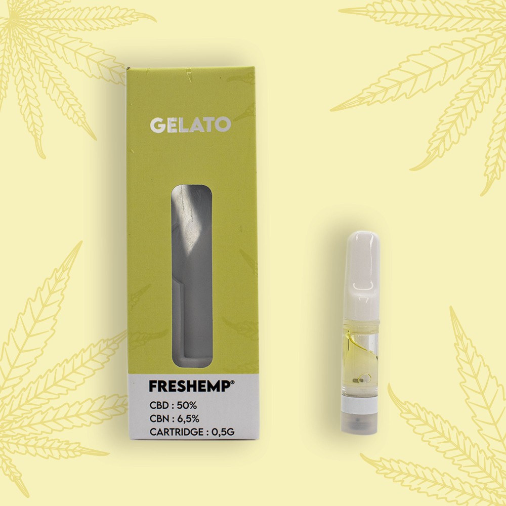 FRESHEMP Cartouche 50% CBD – 6,5% CBN – 0,5ml