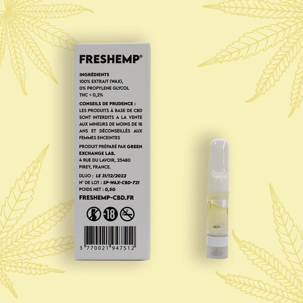 FRESHEMP Cartouche 50% CBD – 6,5% CBN